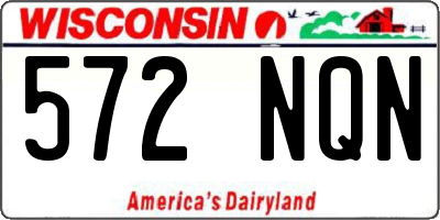 WI license plate 572NQN