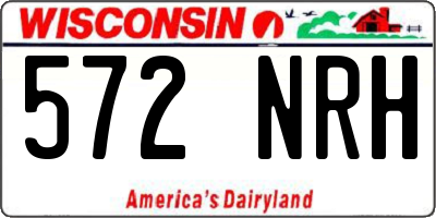 WI license plate 572NRH