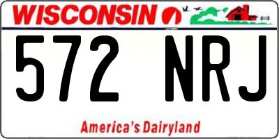 WI license plate 572NRJ