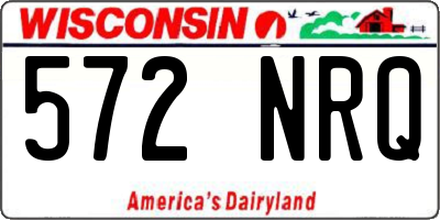WI license plate 572NRQ