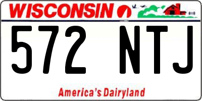 WI license plate 572NTJ