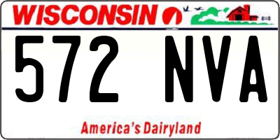 WI license plate 572NVA
