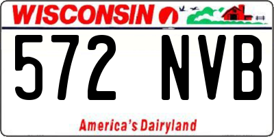 WI license plate 572NVB