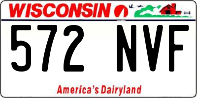 WI license plate 572NVF