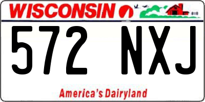 WI license plate 572NXJ