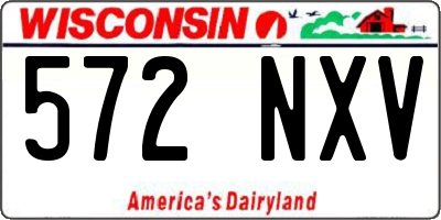 WI license plate 572NXV
