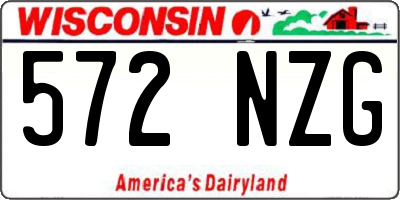 WI license plate 572NZG