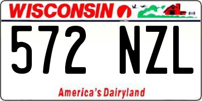 WI license plate 572NZL