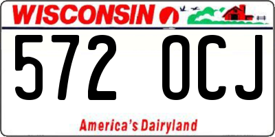 WI license plate 572OCJ