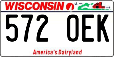 WI license plate 572OEK