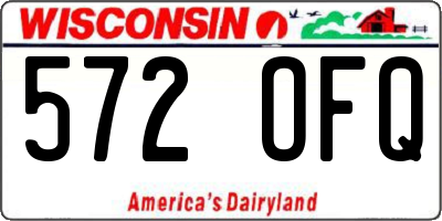 WI license plate 572OFQ