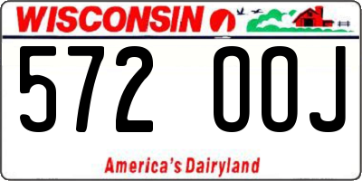WI license plate 572OOJ