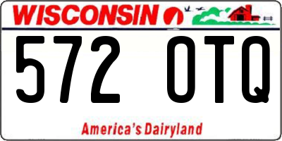 WI license plate 572OTQ