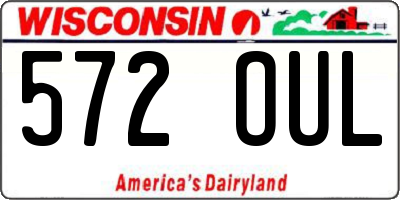 WI license plate 572OUL