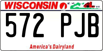 WI license plate 572PJB