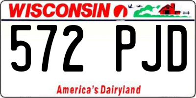 WI license plate 572PJD