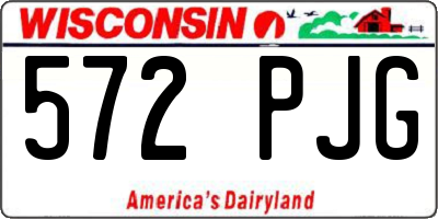 WI license plate 572PJG