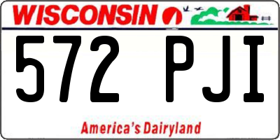 WI license plate 572PJI