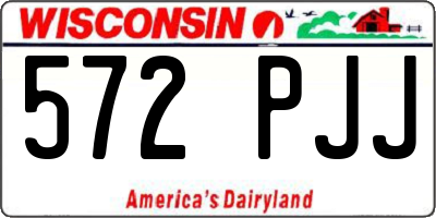 WI license plate 572PJJ