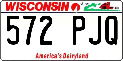 WI license plate 572PJQ