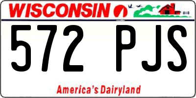 WI license plate 572PJS