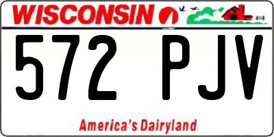 WI license plate 572PJV