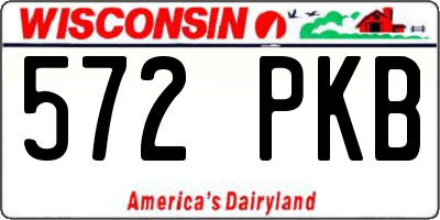 WI license plate 572PKB