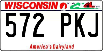 WI license plate 572PKJ