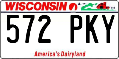 WI license plate 572PKY