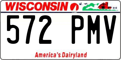 WI license plate 572PMV