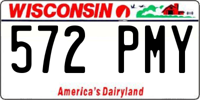 WI license plate 572PMY