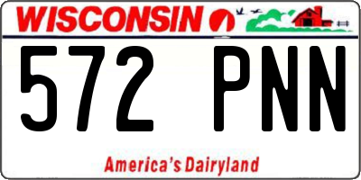 WI license plate 572PNN