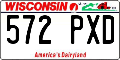WI license plate 572PXD