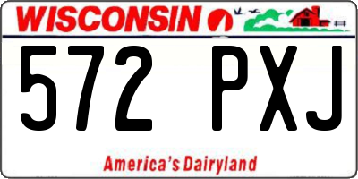WI license plate 572PXJ