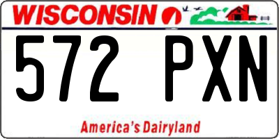 WI license plate 572PXN