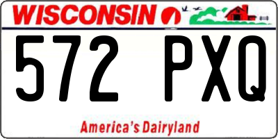 WI license plate 572PXQ
