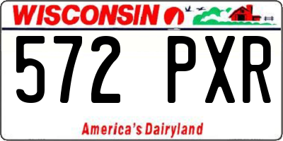 WI license plate 572PXR