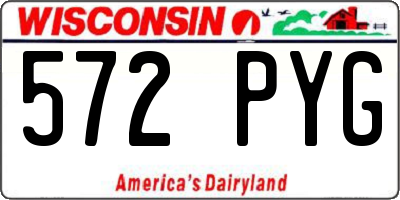 WI license plate 572PYG