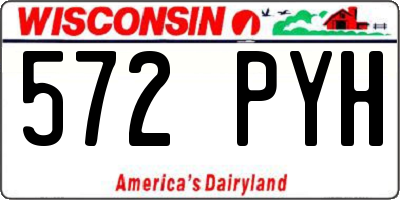 WI license plate 572PYH