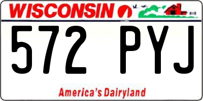 WI license plate 572PYJ