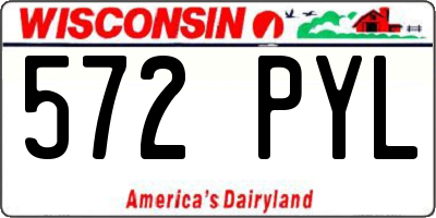 WI license plate 572PYL