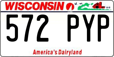 WI license plate 572PYP