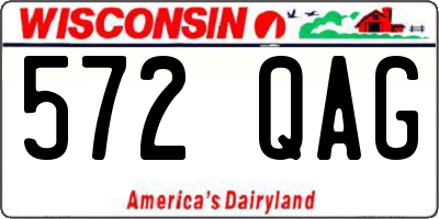 WI license plate 572QAG