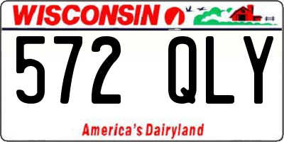 WI license plate 572QLY