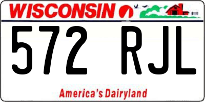 WI license plate 572RJL