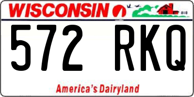 WI license plate 572RKQ