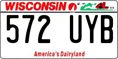 WI license plate 572UYB