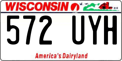WI license plate 572UYH
