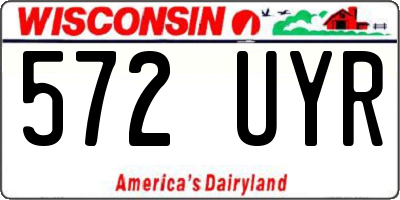 WI license plate 572UYR