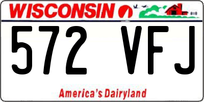 WI license plate 572VFJ
